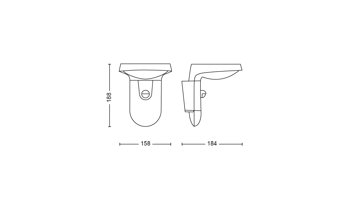 PHILIPS Tyla LED Wandleuchte 9W 820lm 2700K IP44 Bewegungssensor Anthrazit NEU