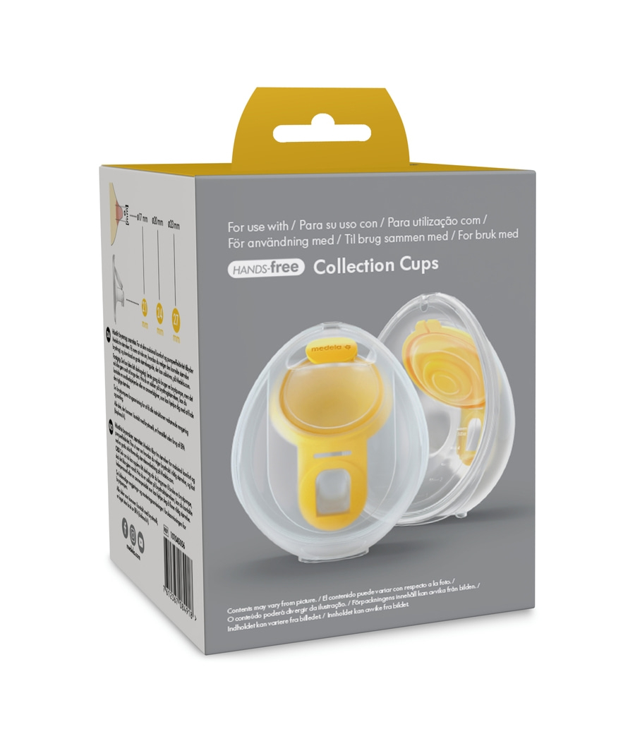 MEDELA Hands-free 2x Brusthauben 21 mm + 2x Membranen aus BPA-freiem Silikon