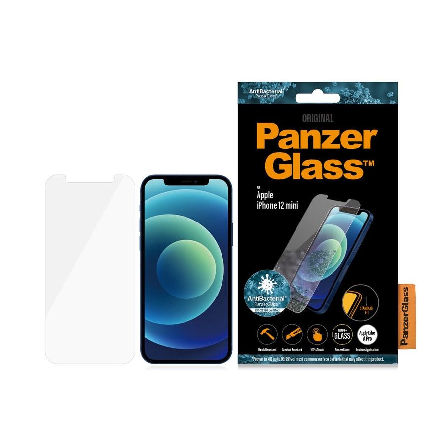 PanzerGlass™ Screen Protector Apple iPhone 12 Mini Standard fit Das Original