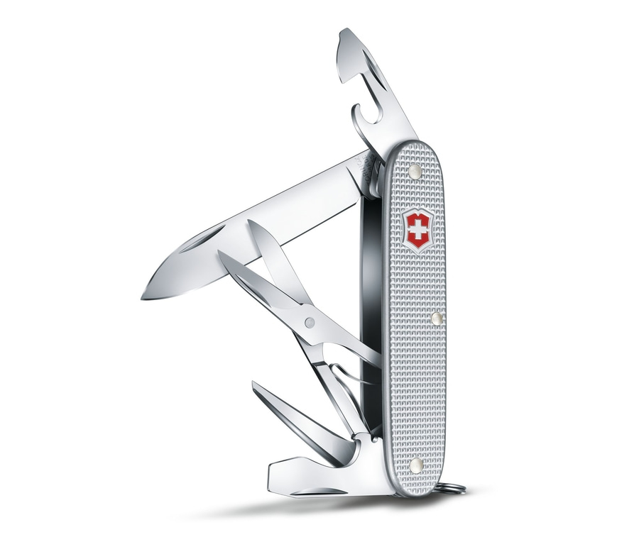VICTORINOX Pioneer Alox Schweizer Taschenmesser 0.8231.26 9 Funktionen silber
