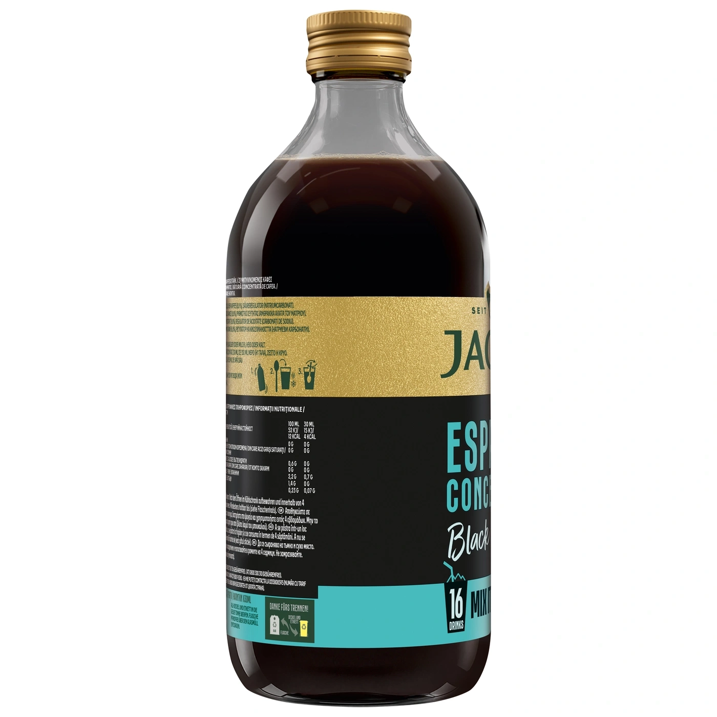J
acky's Espresso Concentrate Black & White Drink Bottle