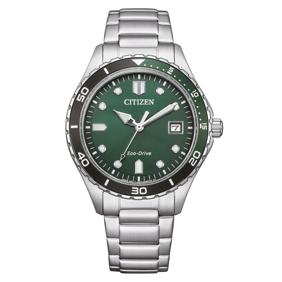 CITIZEN Armbanduhr AW1828-80X Solaruhr Eco-Drive Edelstahl Datum 37mm B-Ware