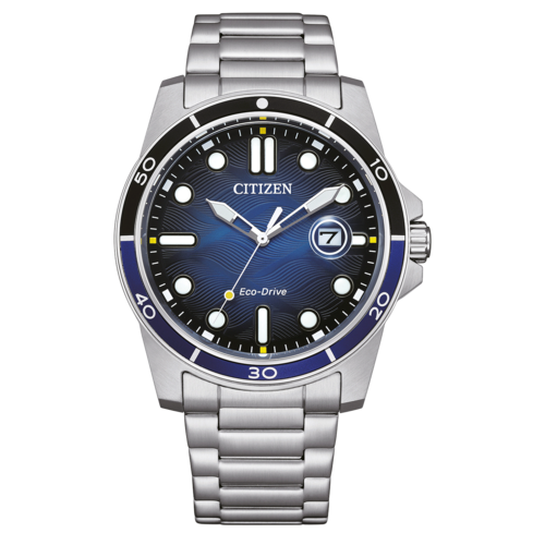 CITIZEN Herren Armbanduhr AW1810-85L Solar Eco-Drive Edelstahl Datum 42mm B-Ware