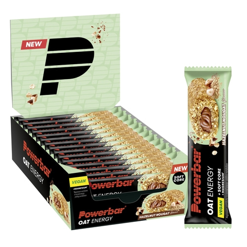 POWERBAR Oat Energy Haselnuss Nougat 15x50g veganer Haferriegel