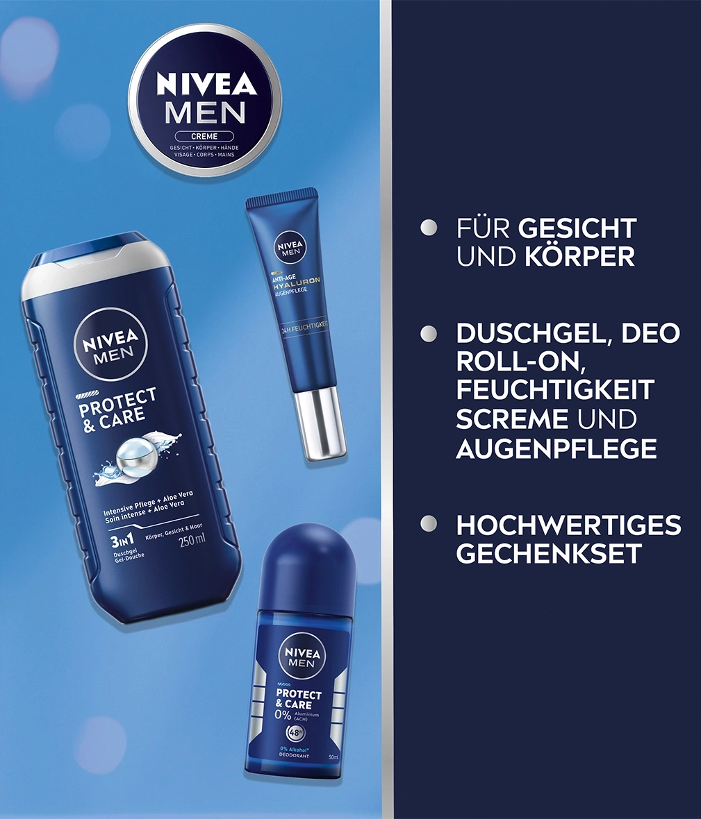 Nivea Men Hautpflegeprodukte für Gesicht, Körper und Augenpflege