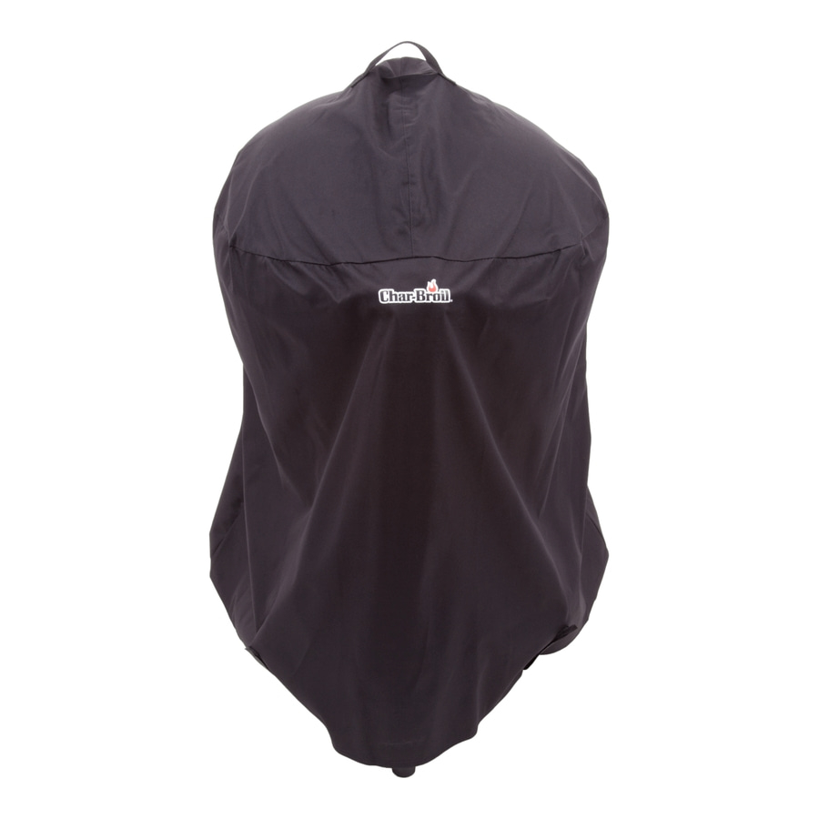 Schwarze Grillabdeckung mit Char-Broil-Logo, Schutzhülle für den Grill
