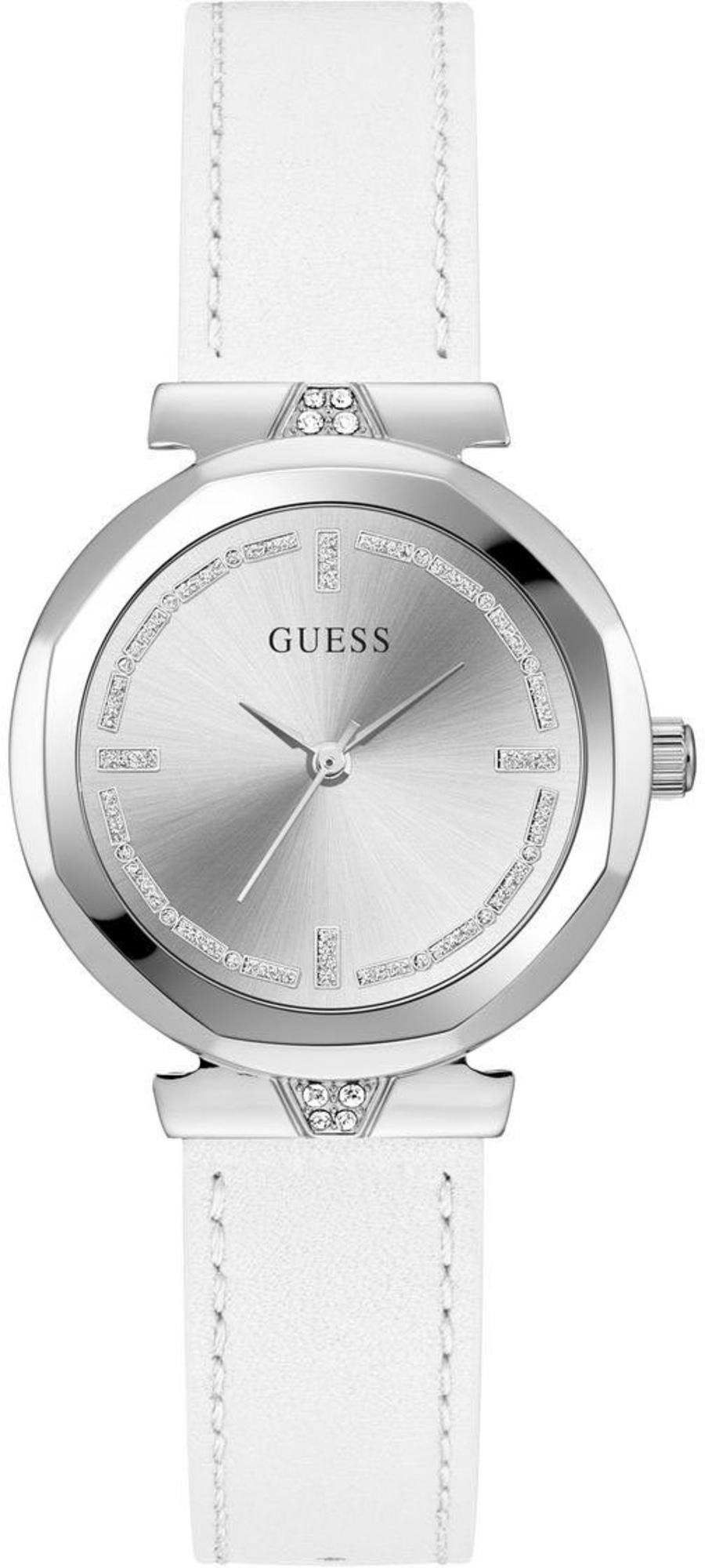 GUESS Damen Armbanduhr RUMOUR GW0689L1 Quarzuhr Lederarmband 34mm B-WARE