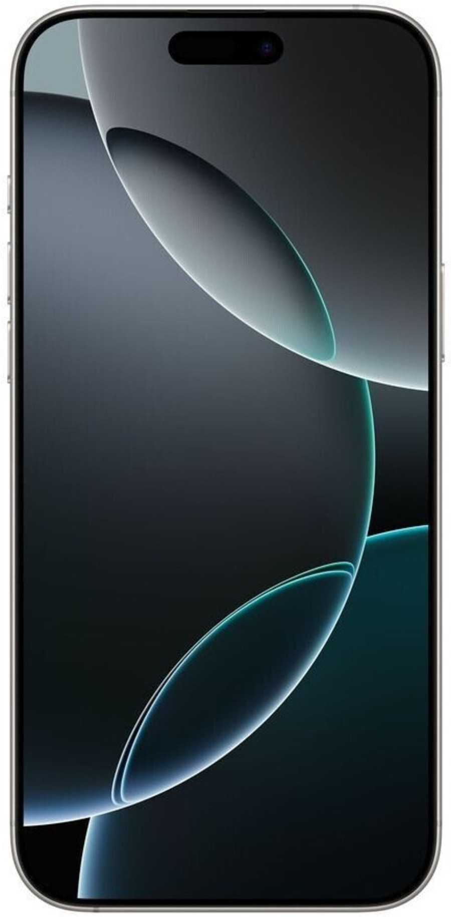 Smartphone mit dunklem Hintergrund und abstrakten Formen, modernes Design