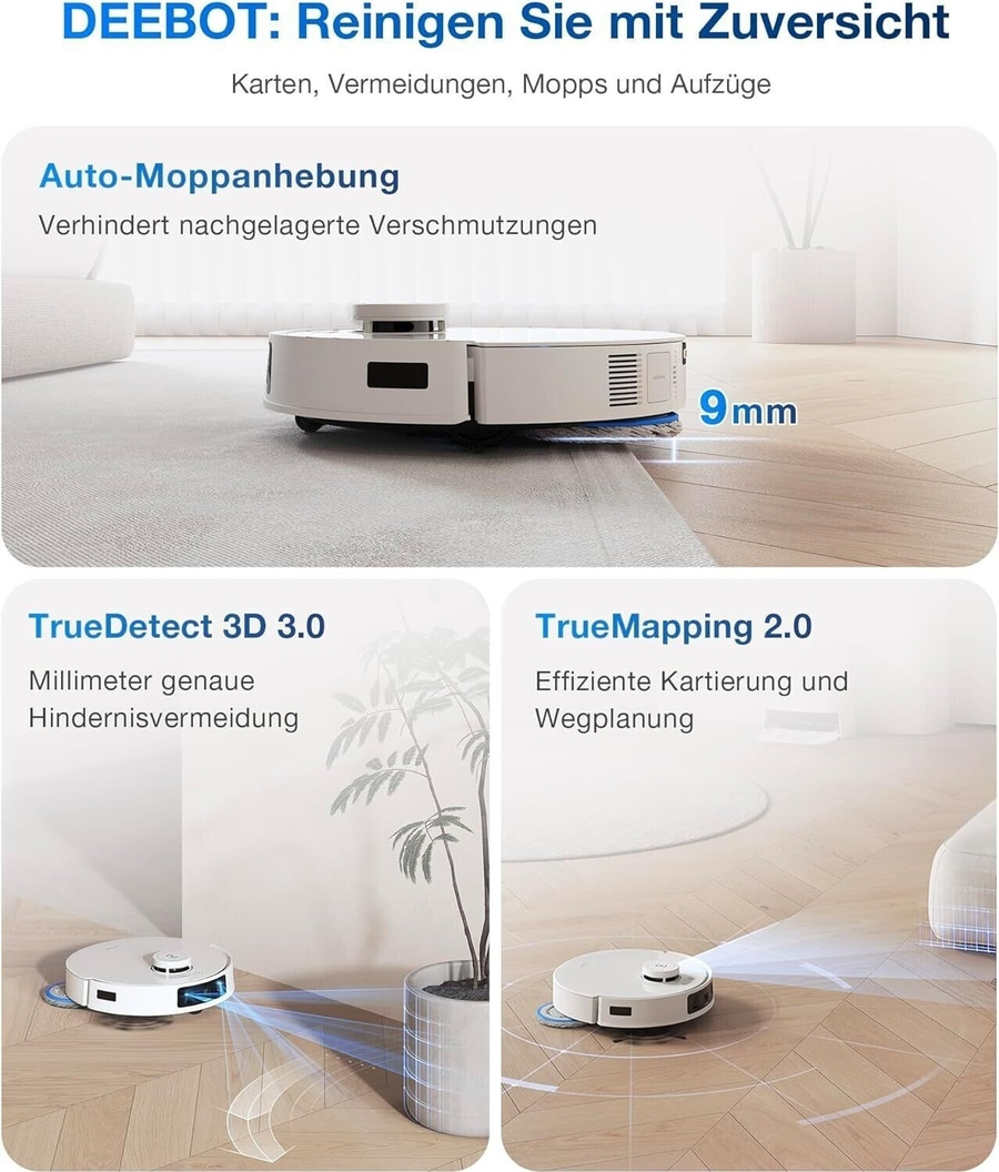 ECOVACS Deebot T30 PRO OMNI Saug- & Wischroboter App-Steuerung Station B-Ware