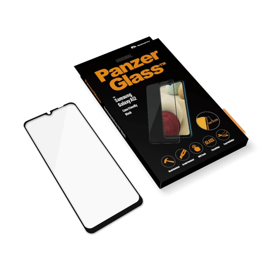 PanzerGlass™ Samsung Galaxy A12 Displayschutzglas Displayfolie Das Original