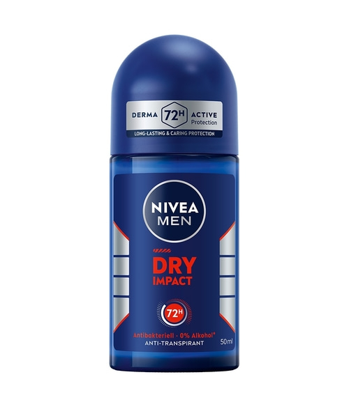 NIVEA Deodorant Men Dry Impact Deo Roll-On 6 x 50ml