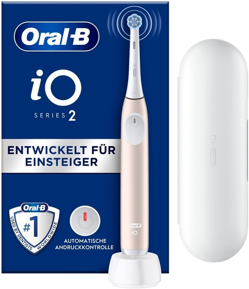 BRAUN Oral-B iO 2 elektrische Zahnbürste 3 Programme Reiseetui rosa B-Ware