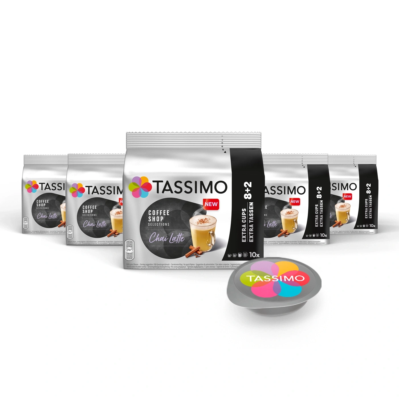 Tassimo Chai Latte Kaffeekapseln mit Gewürzaroma, 10 Stück