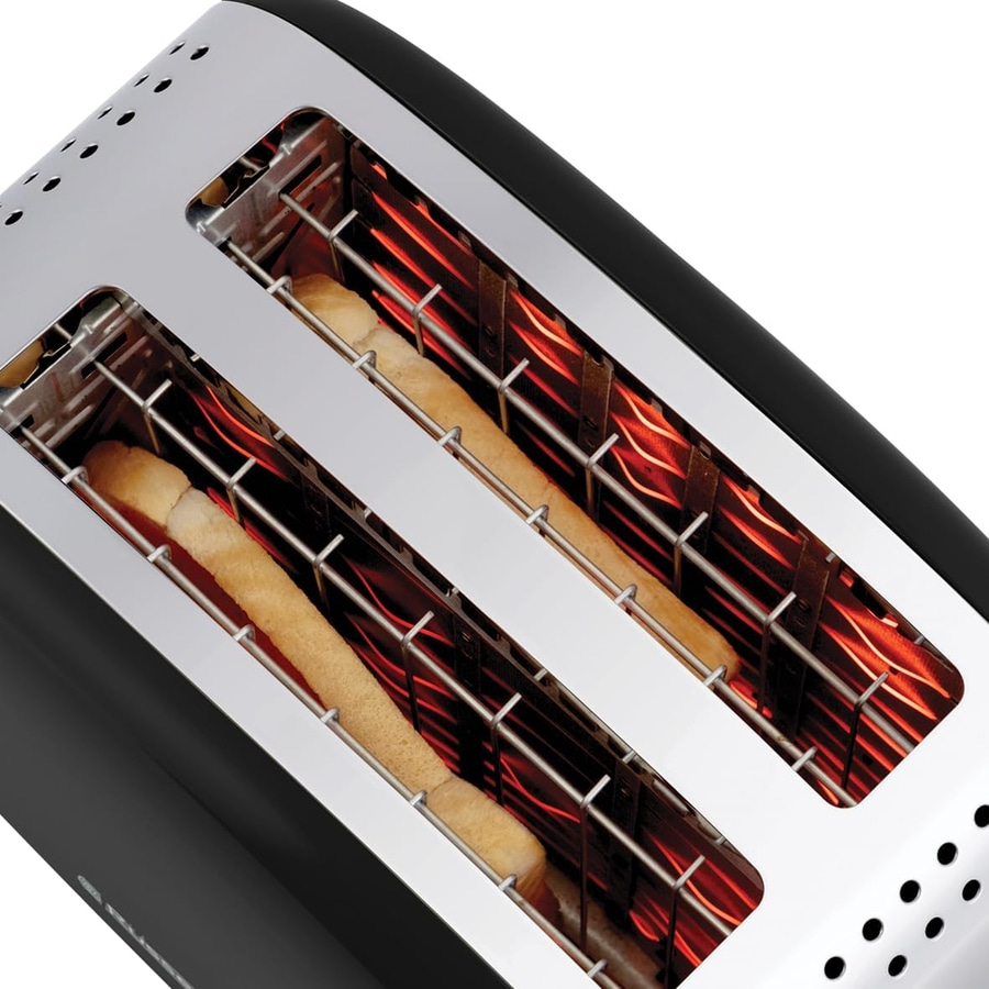 RUSSELL HOBBS Toaster Colours Plus 2 Scheiben 6 Stufen Brötchenaufsatz Schwarz