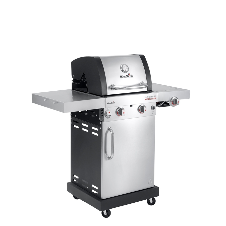 Char-Broil Gasgrill, Edelstahl, professionell, mit Rädern, für den Außenbereich