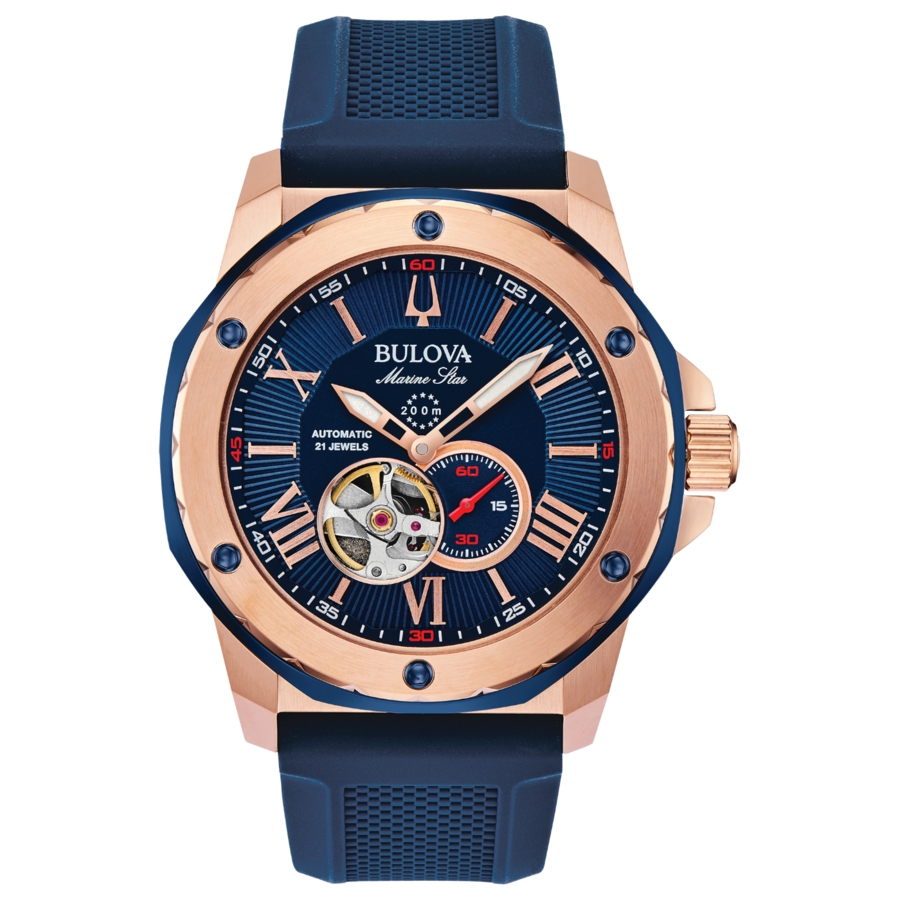 BULOVA 98A227 Armbanduhr Automatikuhr Herrenuhr Edelstahl 45 mm B-Ware