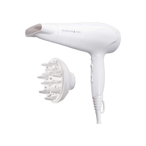 REMINGTON Ionen-Haartrockner D3199 Diffusor Stylingdüse Abkühlstufe 2200W Weiss