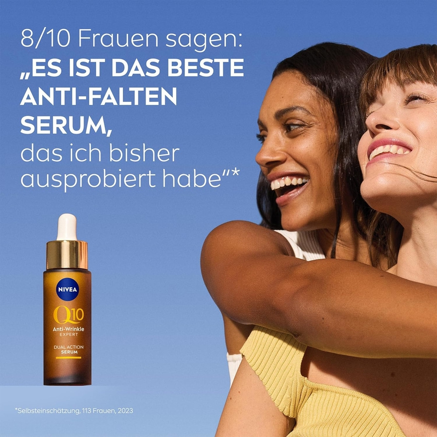 NIVEA Q10 Anti-Falten Dual Action Serum 30ml + Q10 Tagespflege LSF30 50ml Set