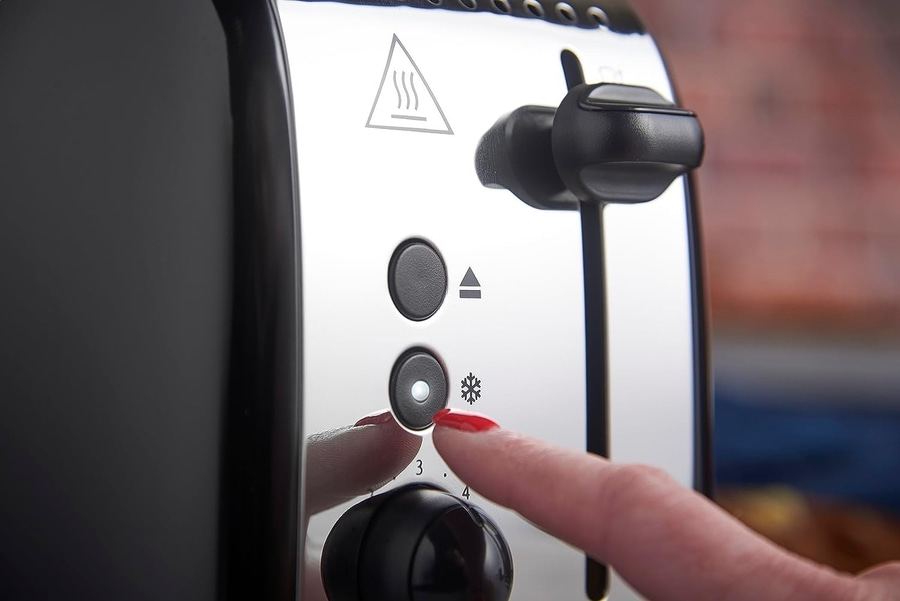 RUSSELL HOBBS Toaster Colours Plus 2 Scheiben 6 Stufen Brötchenaufsatz Schwarz