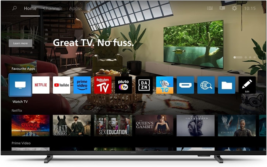 PHILIPS Fernseher 55 Zoll 139 cm 4K Ultra HD LED Smart TV 55PUS7609/12 Titan OS