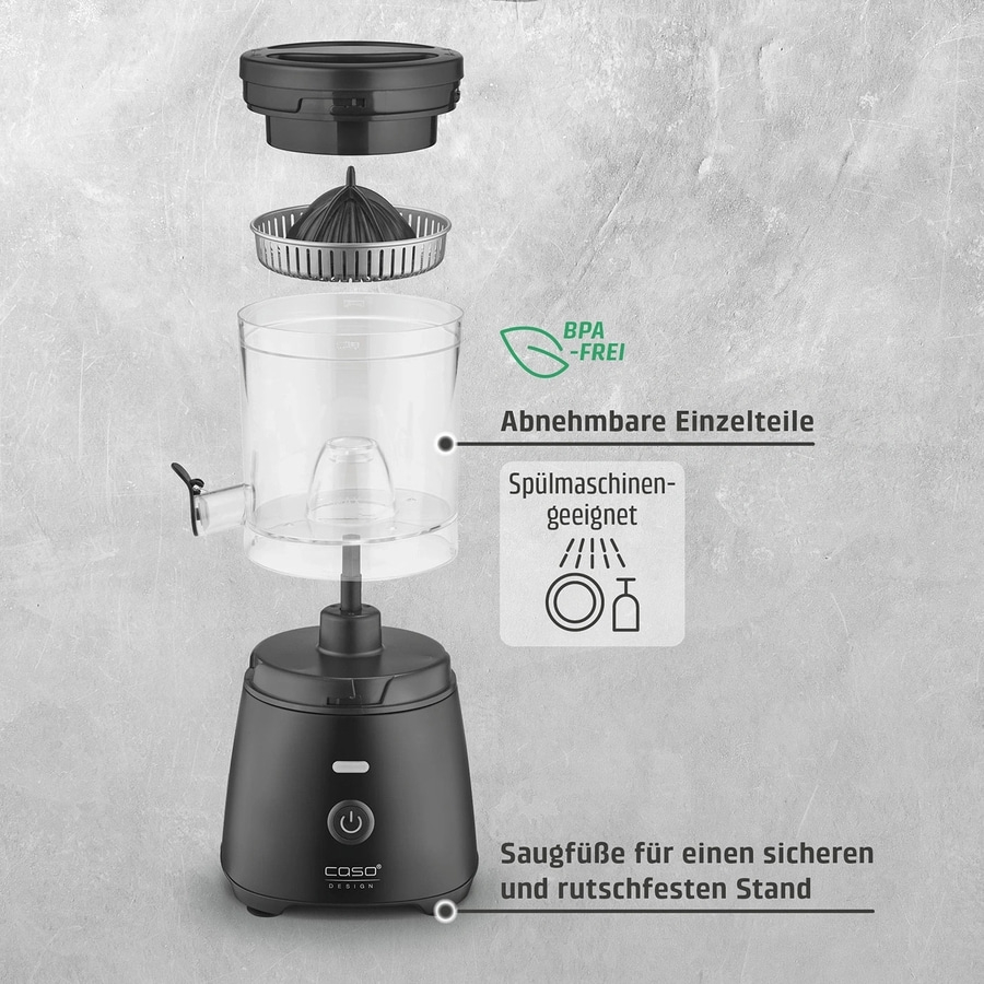 CASO Design elektrische Zitruspresse CP 400 Lift vollautomatisch 300W universal