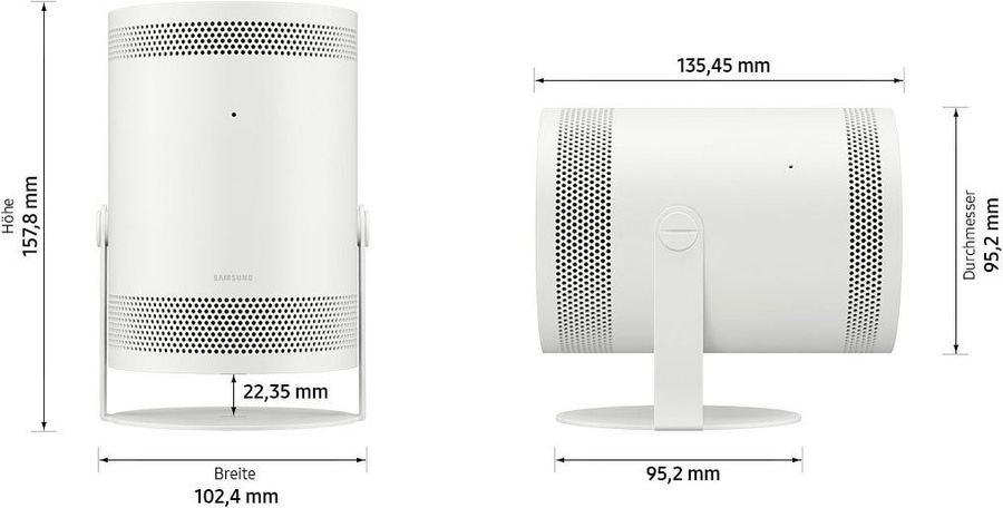 SAMSUNG Mini Beamer The Freestyle LFF3C 550lm 1920 x 1080 px weiß B-WARE