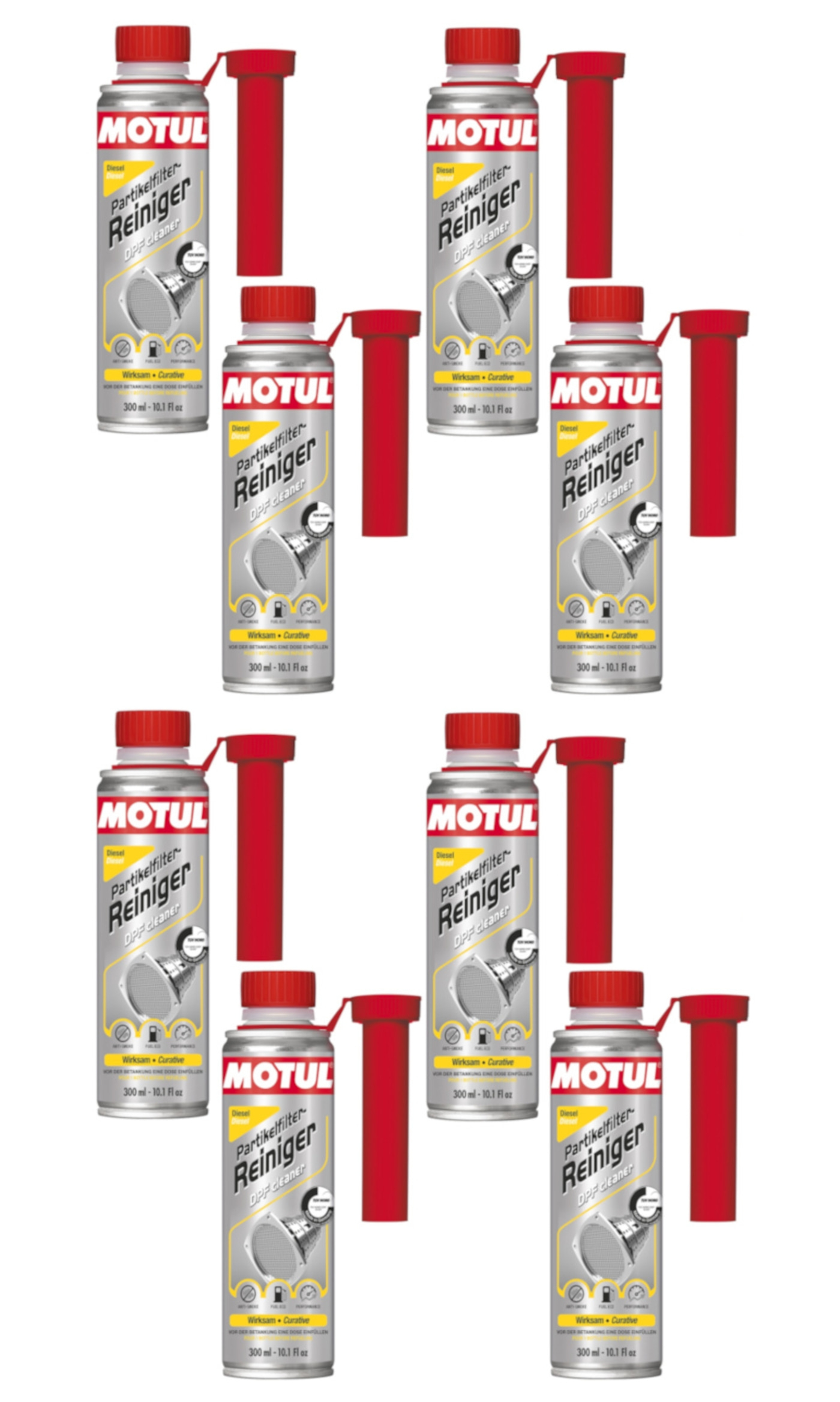 8x MOTUL 300 ml Partikelfilter Reiniger Dieselpartikelfilter DPF