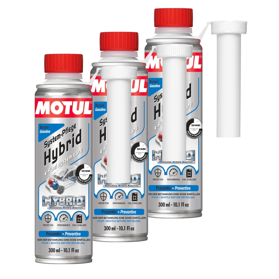 3x MOTUL 300 ml e-FUEL System-Pflege für Hybridfahrzeuge Motorpflege