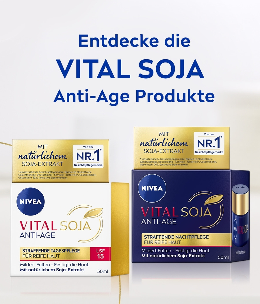 NIVEA VITAL Soja Anti-Age Straffende Tagespflege LSF 15 Soja-Extrakt 50ml