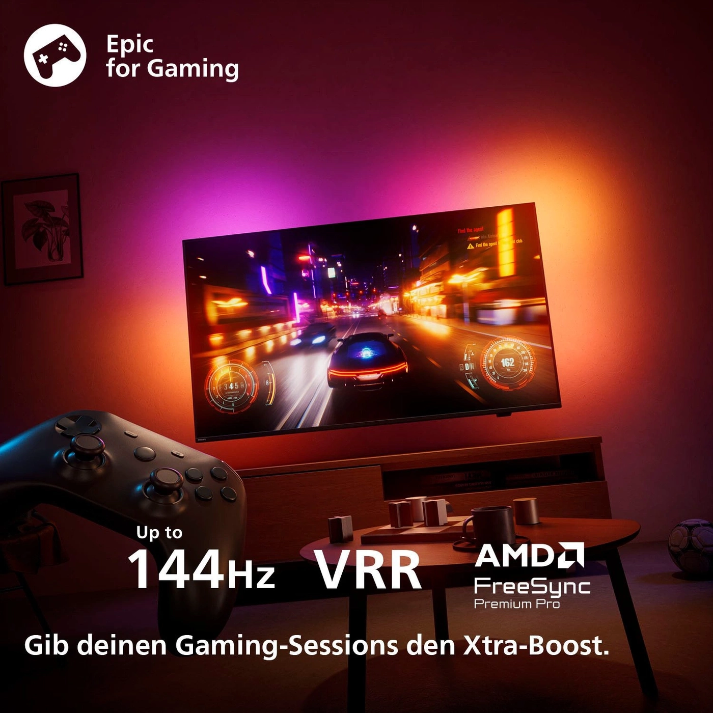 PHILIPS 65MLED950/12 Ambilight Fernseher 65" 4K UHD QD MiniLED Smart TV B-Ware