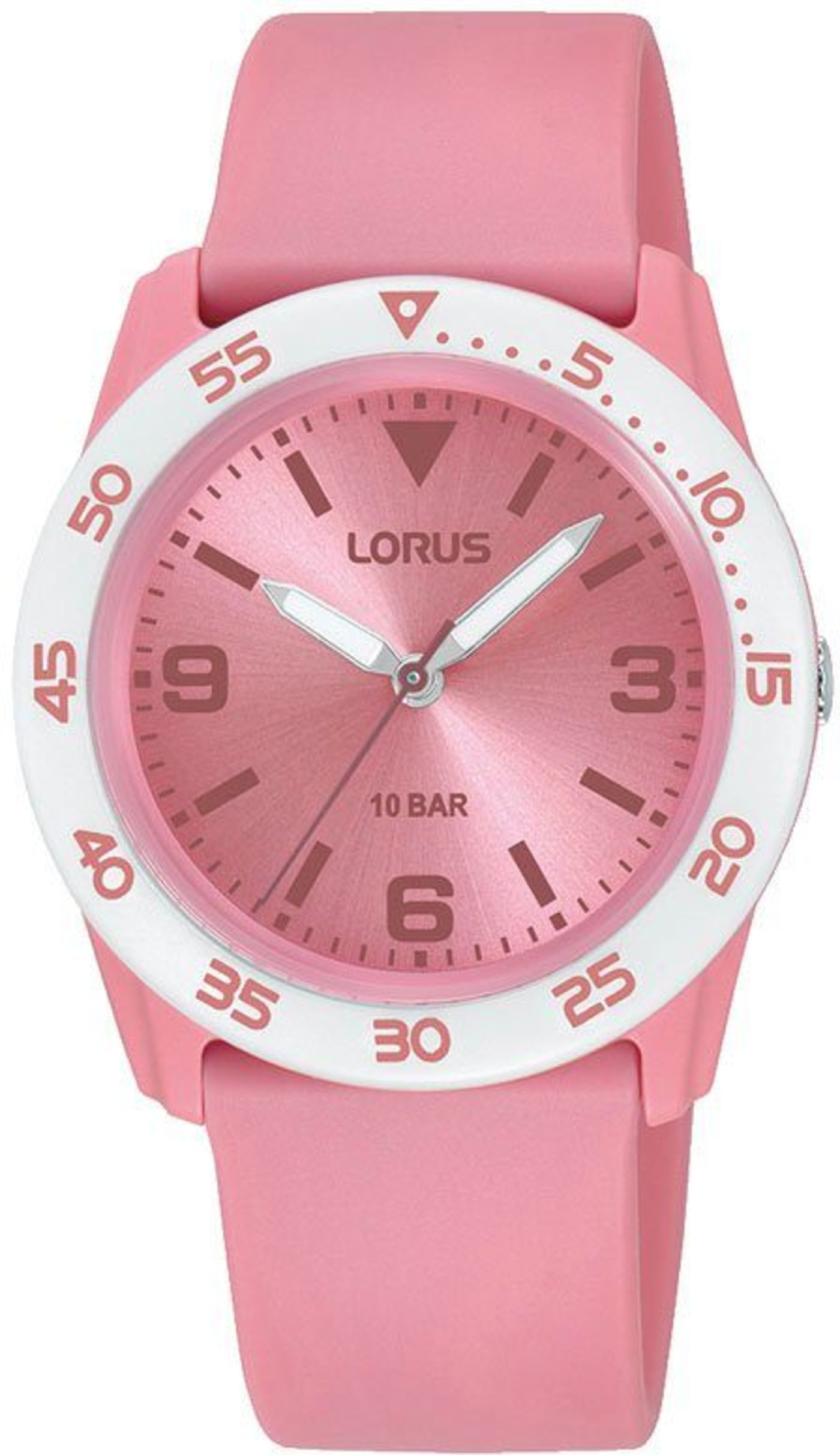 LORUS Kinder Uhr Quarzuhr RRX89HX9 Armbanduhr Kinderuhr 36mm Rosa B-WARE