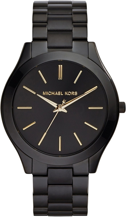 MICHAEL KORS Herren Armbanduhr SLIM RUNWAY MK3221 Quarzuhr 42mm schwarz
