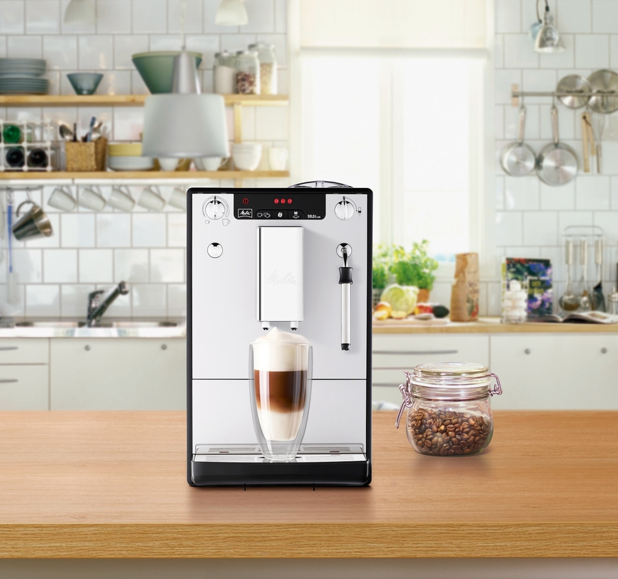 MELITTA Kaffeevollautomat Caffeo Solo & Milk E953-202 Schwarz-silber