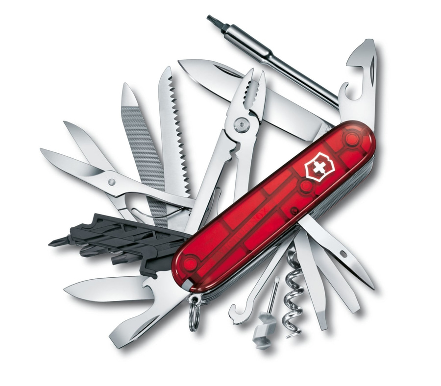 VICTORINOX CyberTool L Taschenmesser 1.7775.T 39 Funktionen rot transparent