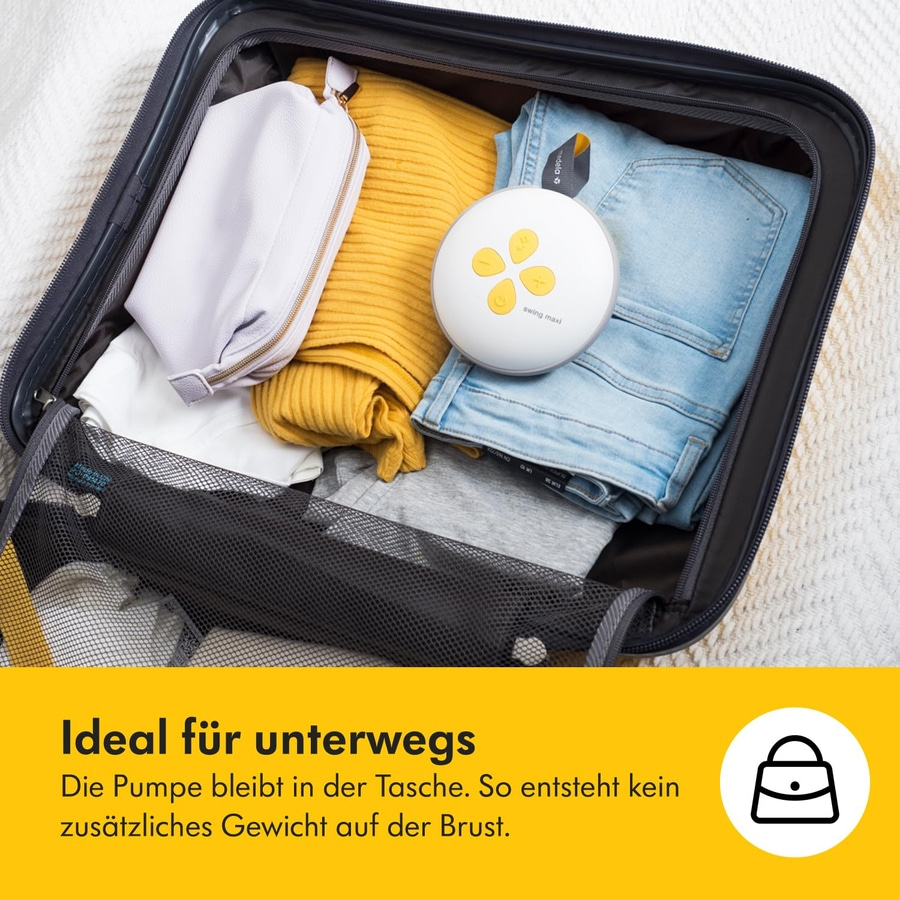 Medela Swing Maxi Elektrische Doppelmilchpumpe +PersonalFit Flex Brusthauben