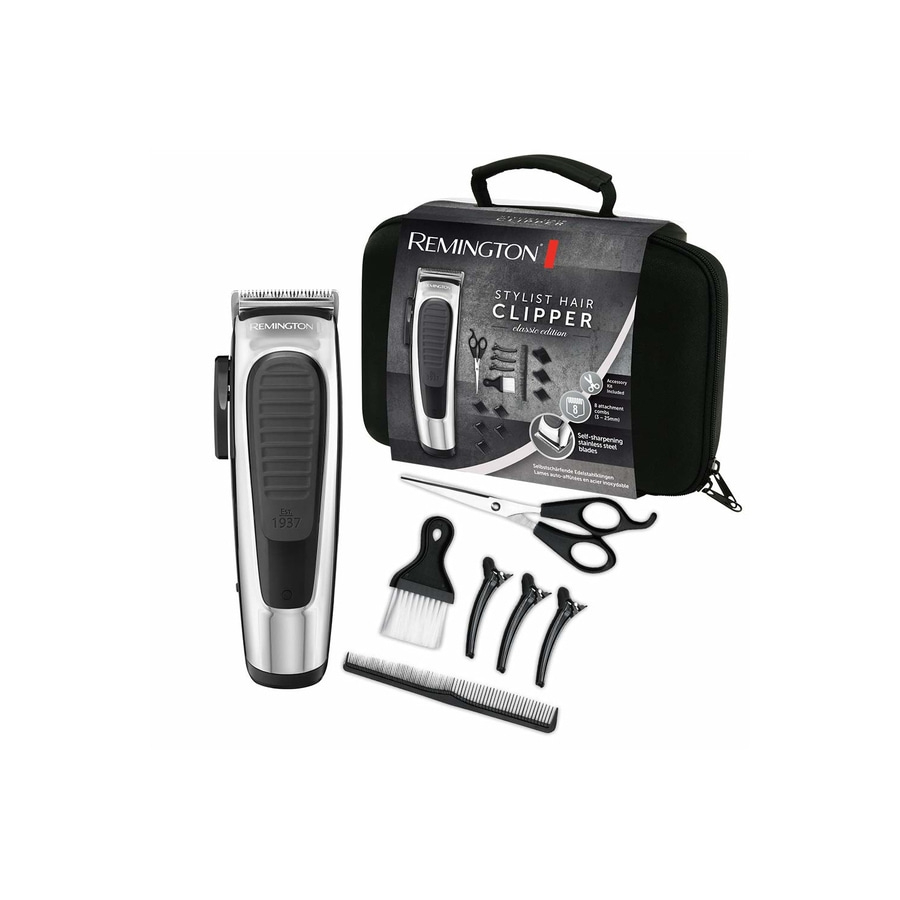 REMINGTON Haarschneider HC450 Stylist Classic Netz/Akku inkl. Kamm Schere Umhang