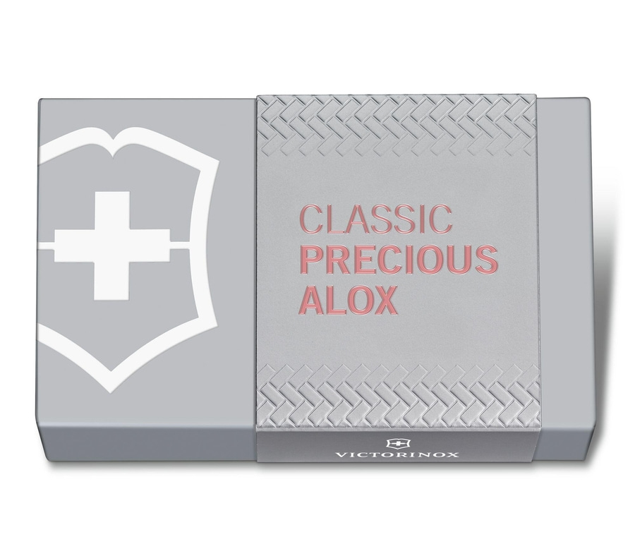 VICTORINOX Schweizer Taschenmesser Classic Precious Alox Kollektion Messer Rose