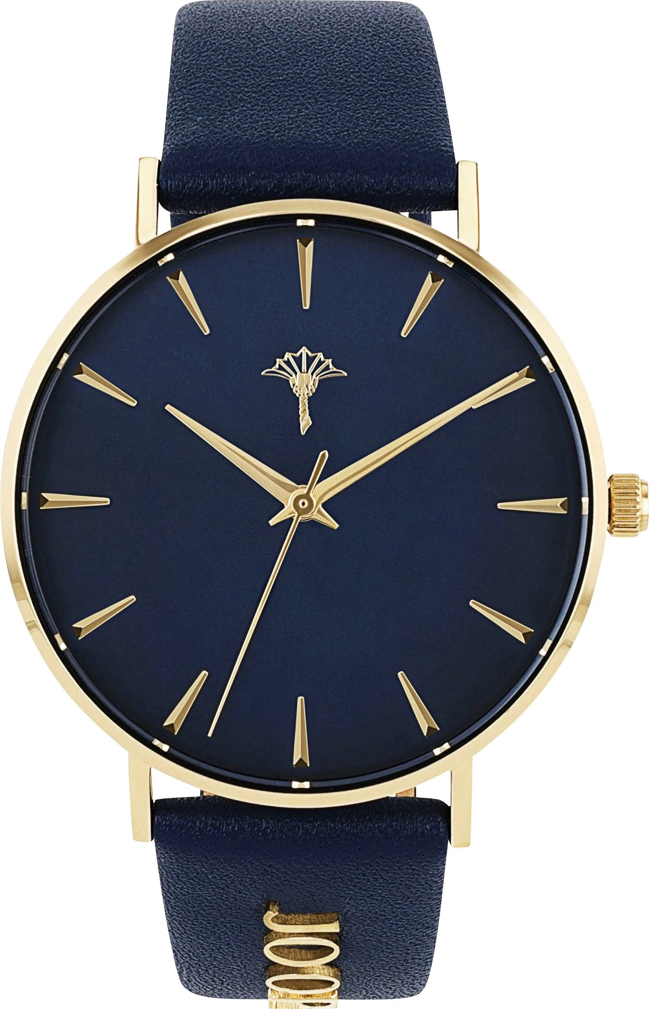 JOOP! Damen Uhr Luce 2035048 Gold Blau Leder Edelstahl 36mm 5 bar