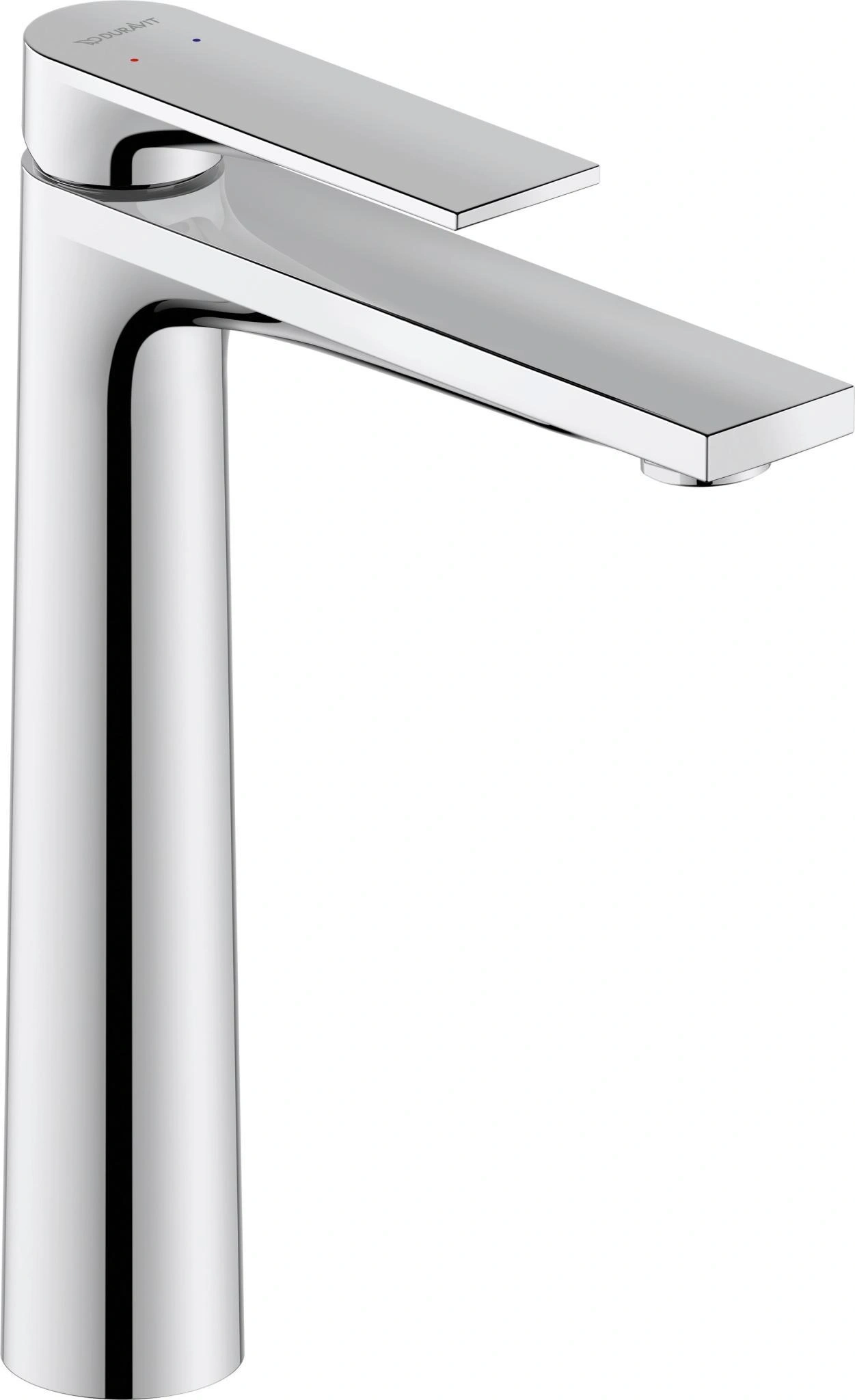 Chrom-Wasserhahn, modernes Design, glänzende Oberfläche, Badezimmerarmatur, Wasserhahn für Waschbecken