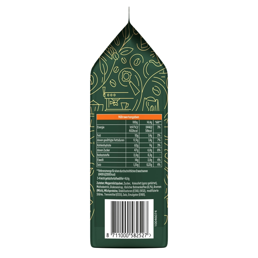 JACOBS Löskaffee TYP CARAMEL CAPPUCCINO 12x 360g Beutel Karamell Geschmack