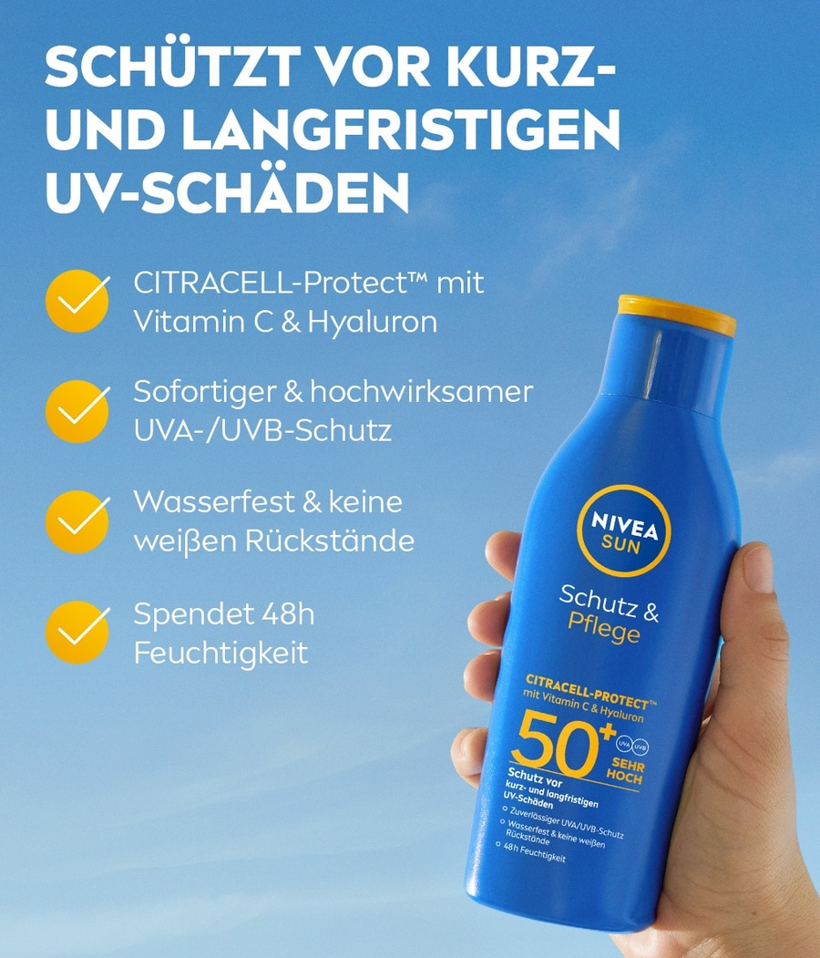 NIVEA SUN Schutz & Pflege Milch LSF 50+ 200ml