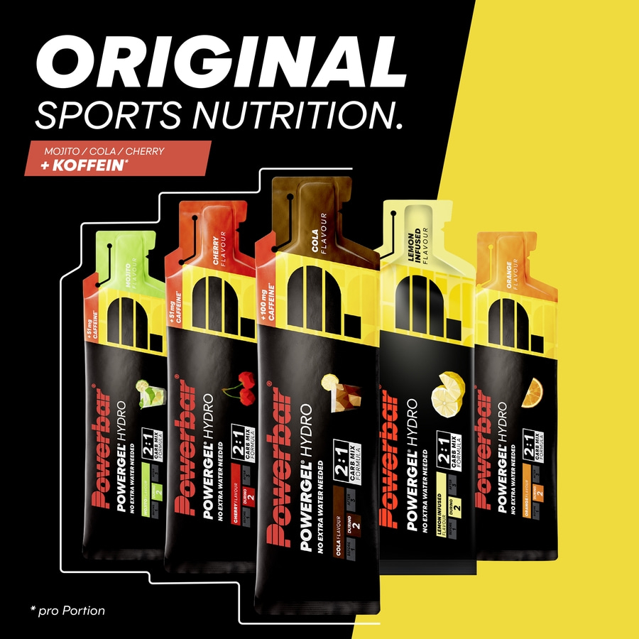 POWERBAR PowerGel Hydro Cola 9x67ml High Carb Energie Gel Natrium 100mg Koffein