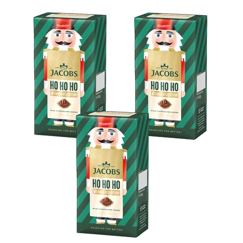 JACOBS Filterkaffee Weihnachtsedition 3 x 450g Pulver-Kaffee gemahlen Röstkaffee
