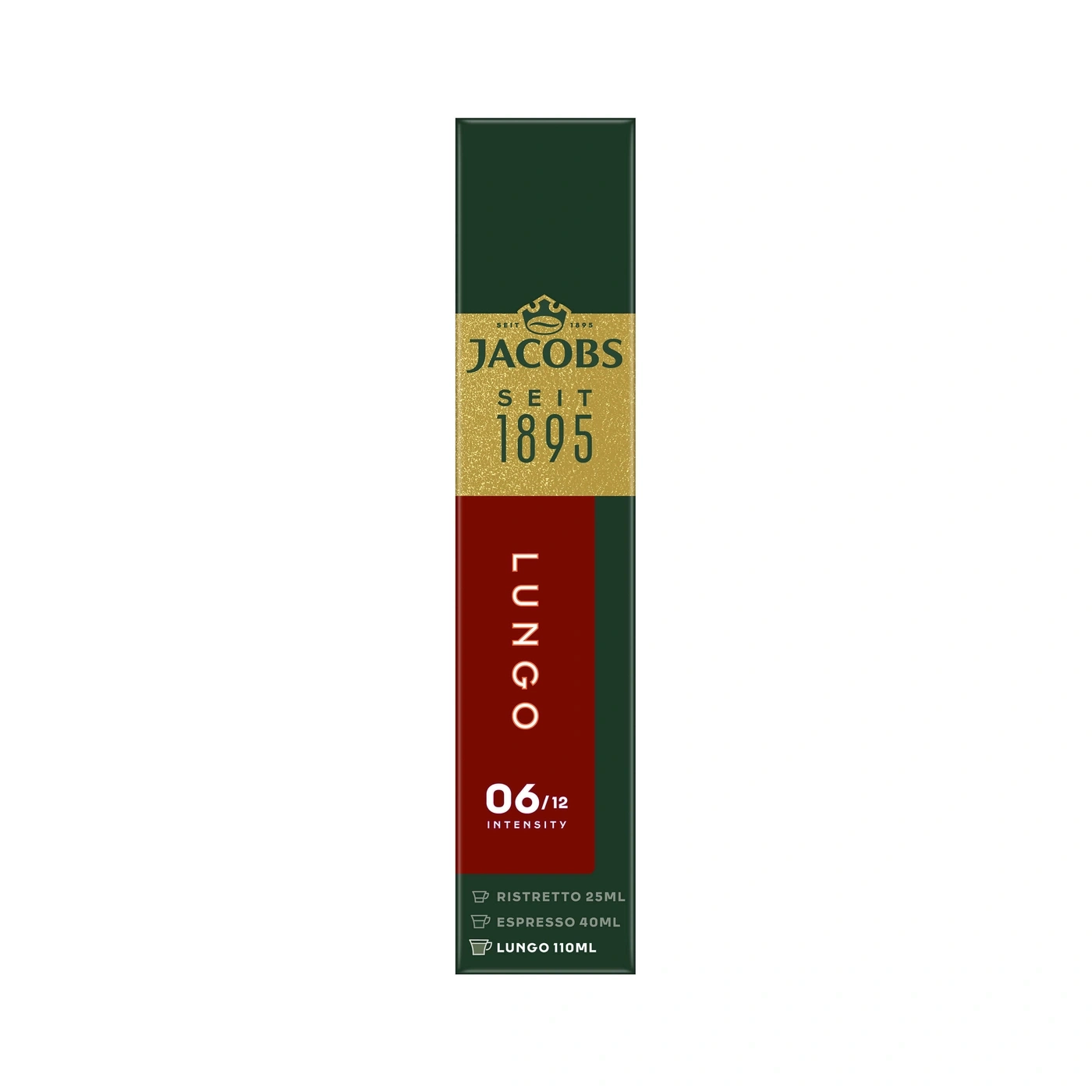 Jacobs Lungo Kaffeekapsel, Intensität 06/12, Ristretto, Espresso, Lungo