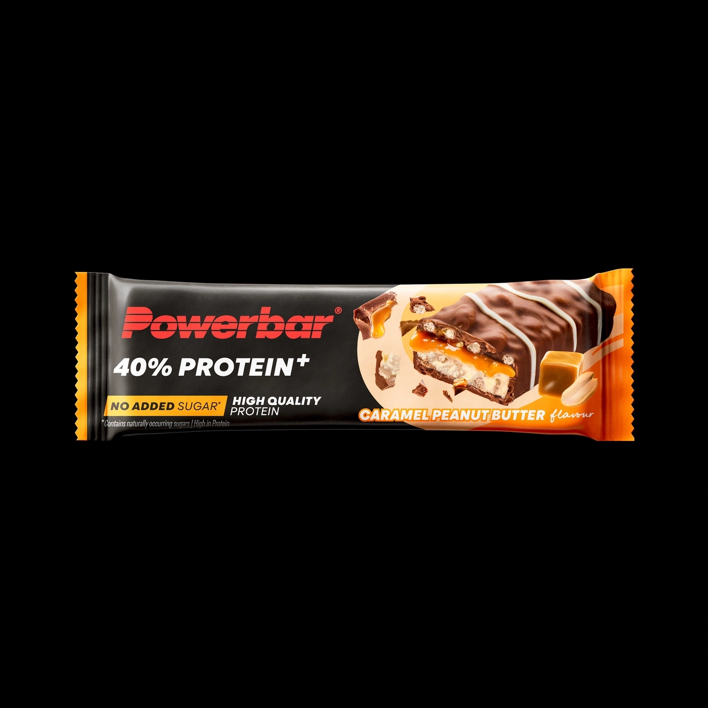 Proteinriegel mit Karamell-Erdnussbutter-Geschmack, kein Zuckerzusatz, hohe Proteinqualität