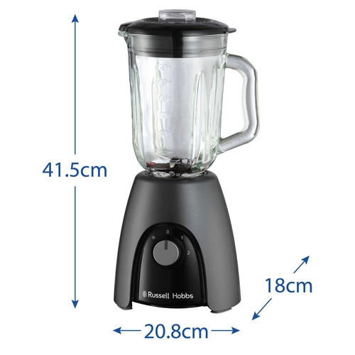 RUSSELL HOBBS Standmixer Mixer Blender 27121-56 Matte Charcoal 2 Stufen 650 Watt