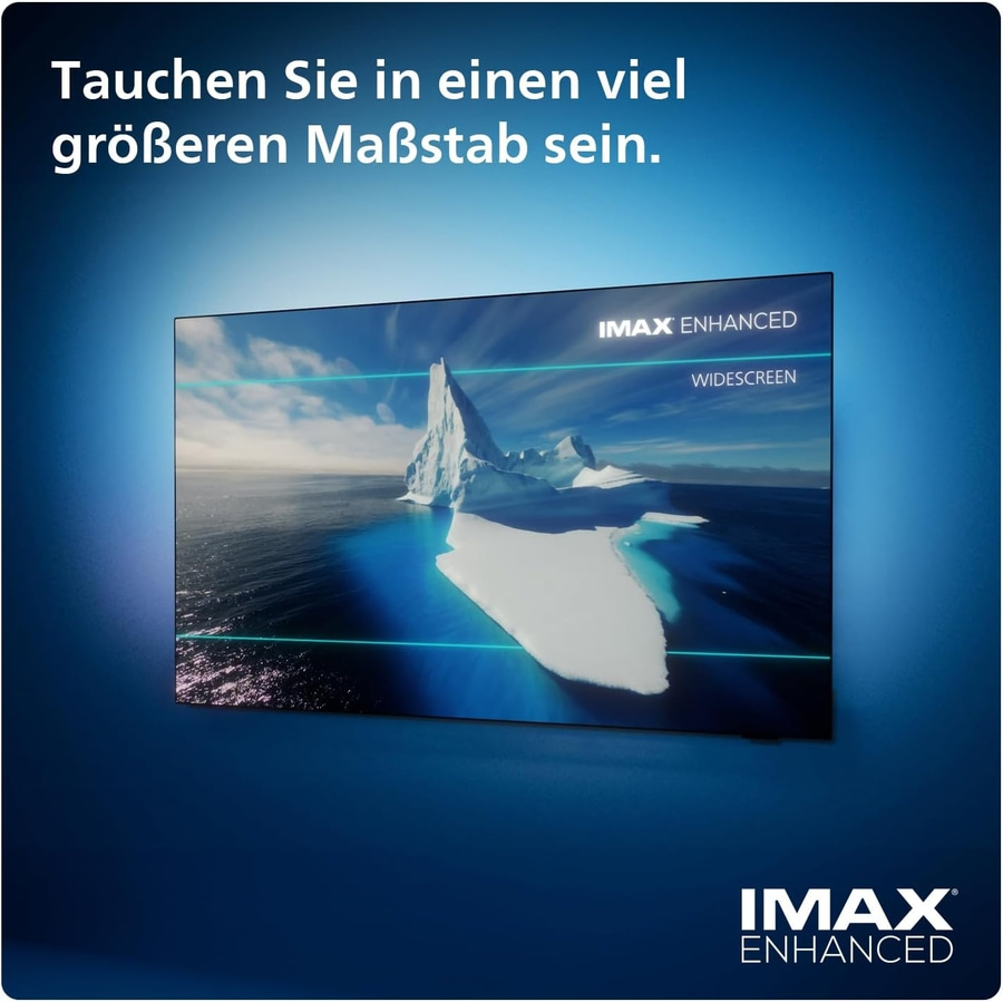PHILIPS Ambilight OLED Fernseher 55 Zoll 4K UHD Smart TV 144 hz 55OLED809/12