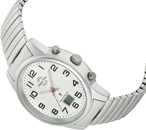 MASTER TIME Herren Armbanduhr Super Power MTGA-10822-42M Quarz Funk 41mm B-WARE
