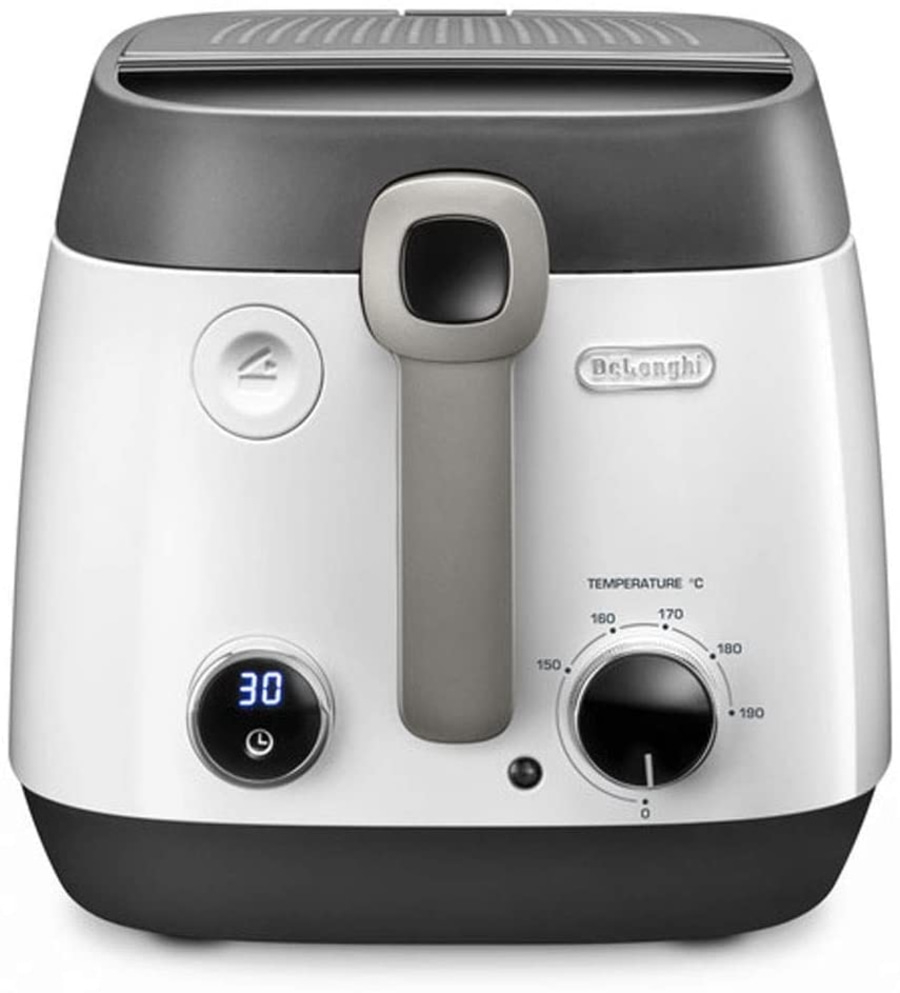 DE'LONGHI Fritteuse FS6067 1,5kg 1800 W 150°-190°waschbarer Filter weiß
