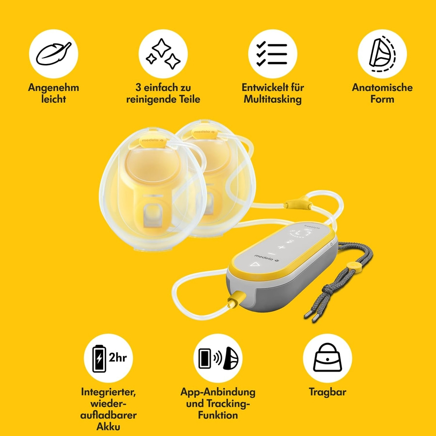 MEDELA Elektrische Doppel-Milchpumpe Freestyle™ + 1 Doppelpumpset GRATIS